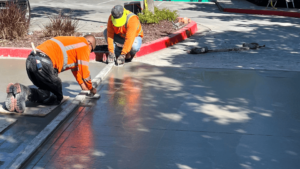 What is concrete? concrete example with calvac paving workers